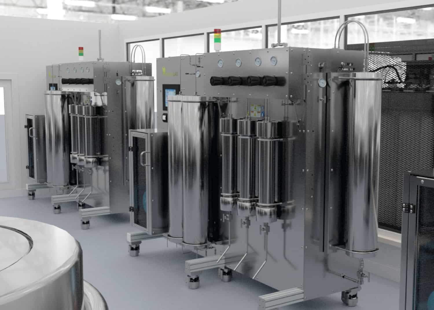 supercritical CO2 extractors in facility