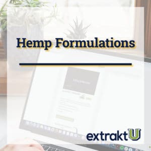 extraktU course image for Hemp Formulations