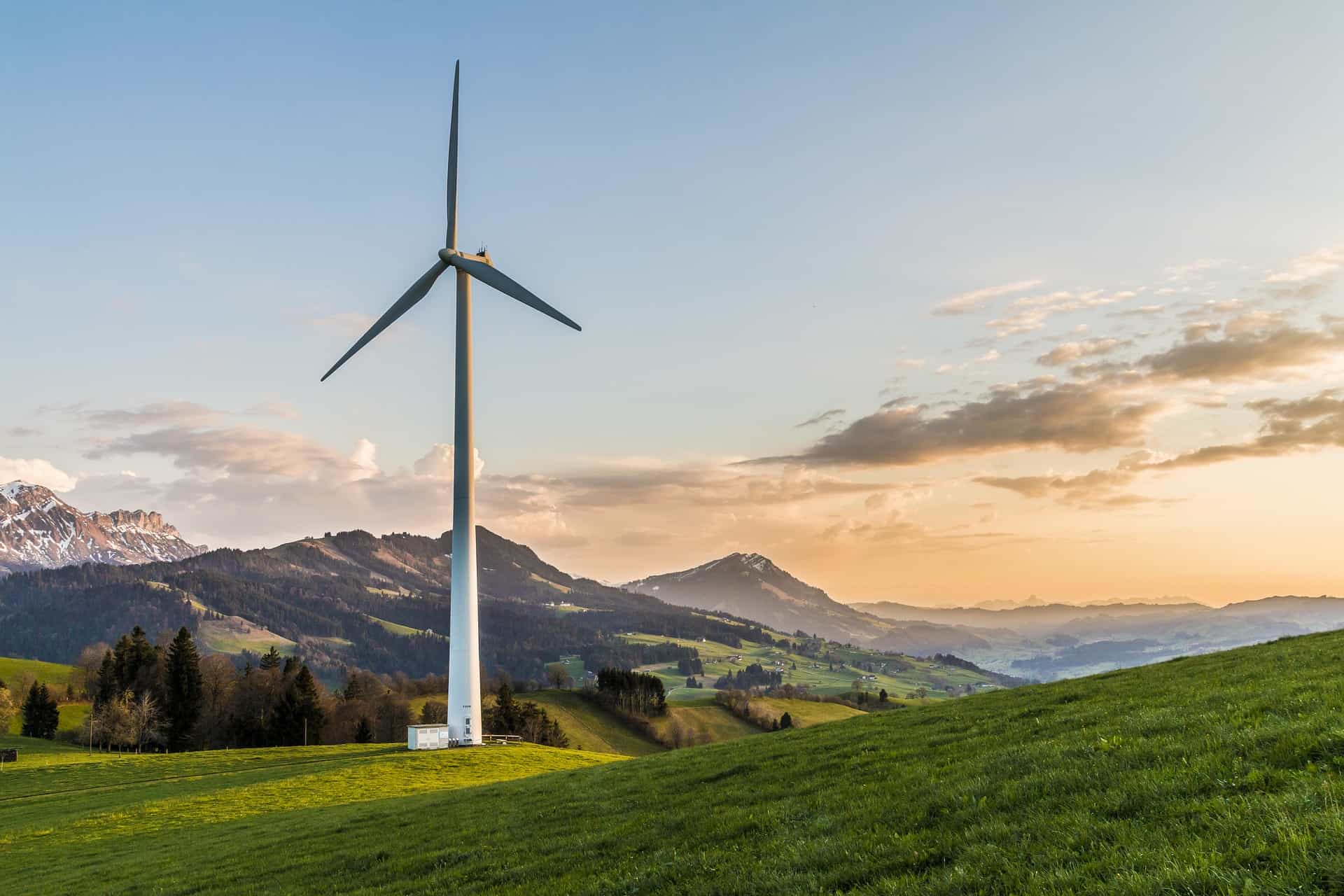 wind turbine representing environmental sustainability