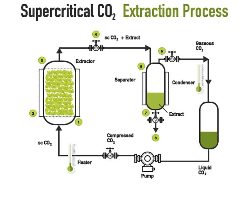 infographics of supercritical co2 processes